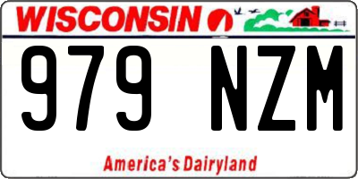 WI license plate 979NZM