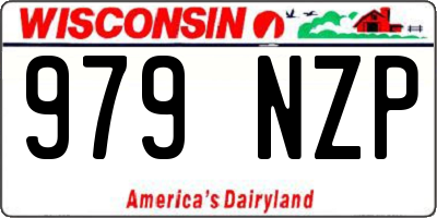 WI license plate 979NZP