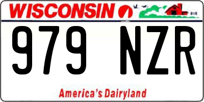 WI license plate 979NZR