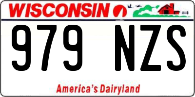 WI license plate 979NZS