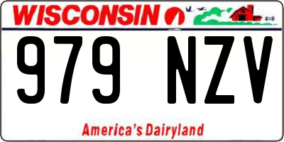 WI license plate 979NZV