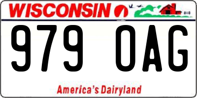 WI license plate 979OAG