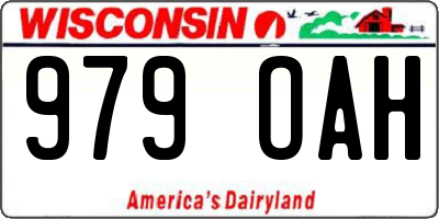 WI license plate 979OAH