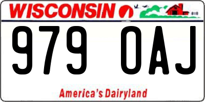WI license plate 979OAJ