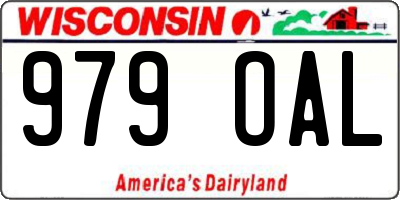 WI license plate 979OAL