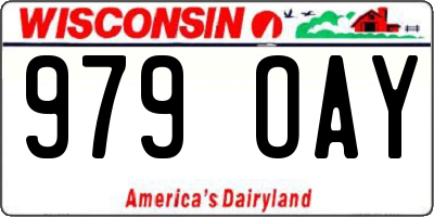 WI license plate 979OAY