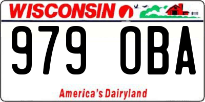 WI license plate 979OBA