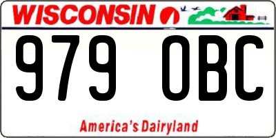WI license plate 979OBC