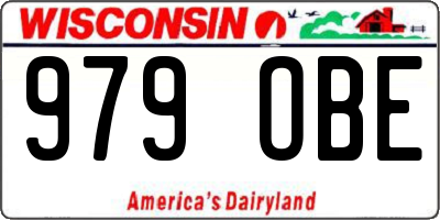 WI license plate 979OBE