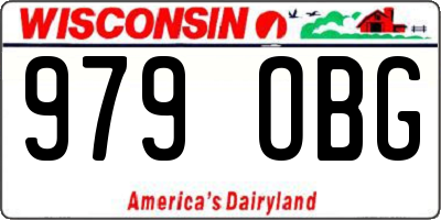 WI license plate 979OBG