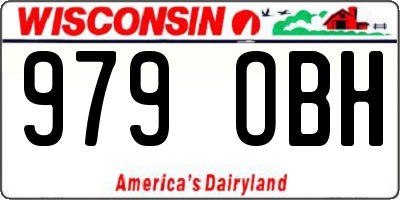WI license plate 979OBH