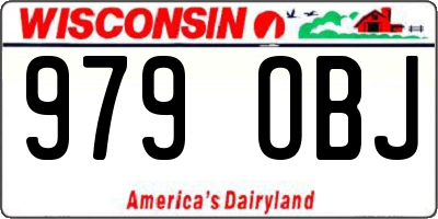 WI license plate 979OBJ