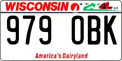 WI license plate 979OBK