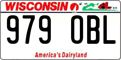 WI license plate 979OBL