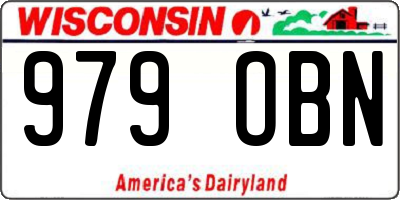 WI license plate 979OBN