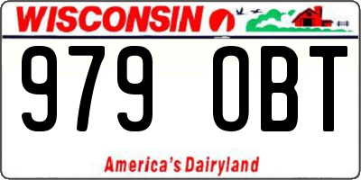 WI license plate 979OBT