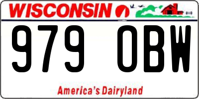 WI license plate 979OBW