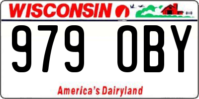 WI license plate 979OBY