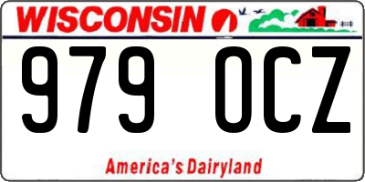 WI license plate 979OCZ
