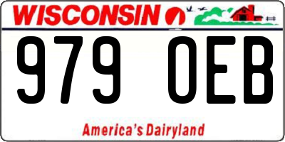 WI license plate 979OEB