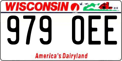 WI license plate 979OEE