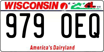 WI license plate 979OEQ