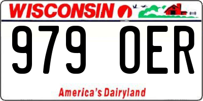 WI license plate 979OER