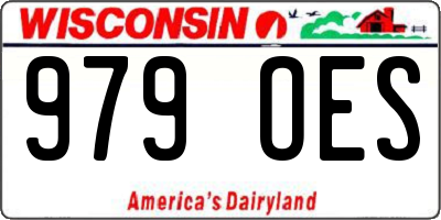 WI license plate 979OES