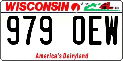 WI license plate 979OEW