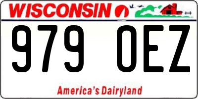 WI license plate 979OEZ