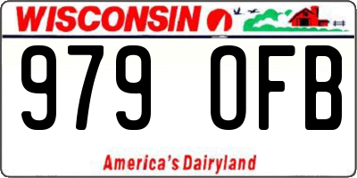 WI license plate 979OFB