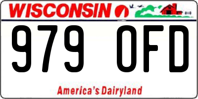 WI license plate 979OFD