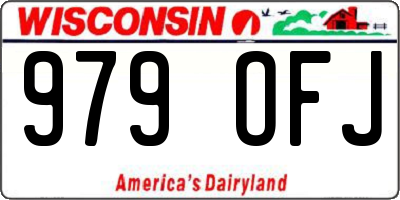 WI license plate 979OFJ