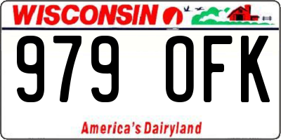 WI license plate 979OFK