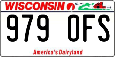 WI license plate 979OFS