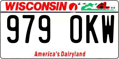 WI license plate 979OKW