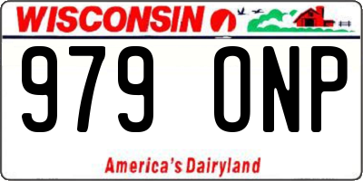 WI license plate 979ONP