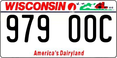 WI license plate 979OOC