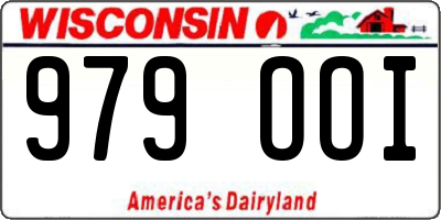 WI license plate 979OOI
