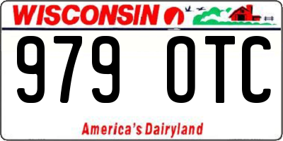 WI license plate 979OTC