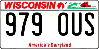 WI license plate 979OUS