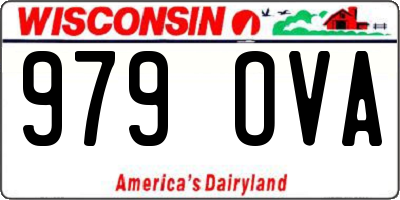 WI license plate 979OVA