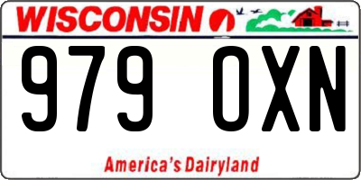 WI license plate 979OXN