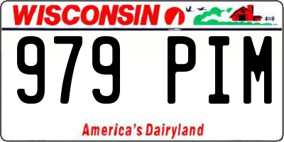 WI license plate 979PIM