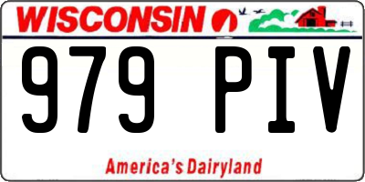 WI license plate 979PIV