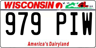 WI license plate 979PIW