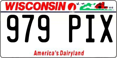 WI license plate 979PIX