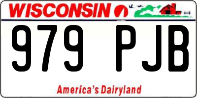 WI license plate 979PJB