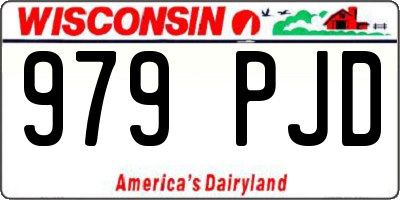 WI license plate 979PJD