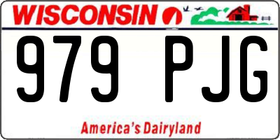 WI license plate 979PJG